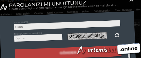 Artemisbet Şifre Sıfırlama