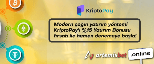 Artemisbet KriptoPay Yatırım Bonusu