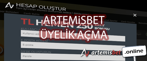 Artemisbet Üyelik Açma